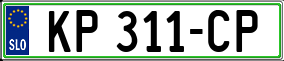 Trailer License Plate